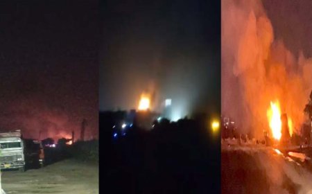 जयपुर-अजमेर हाईवे पर बड़ा हादसा: एलपीजी सिलेंडरों से भरा ट्रक टैंकर से टकराया, कई धमाकों से दहला इलाका