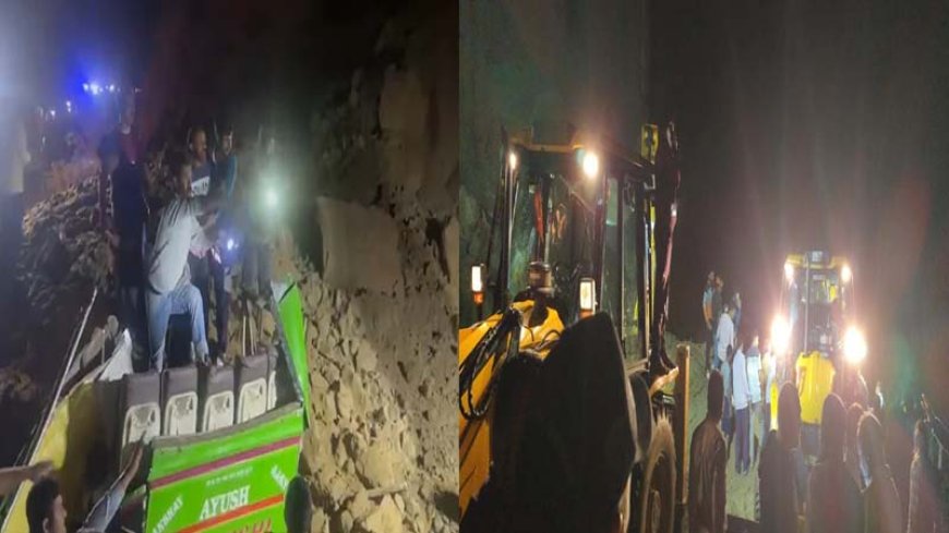 हिमाचल के बिलासपुर में दर्दनाक हादसा, बस पर भूस्खलन, 15 की मौत, दो बच्चे घायल