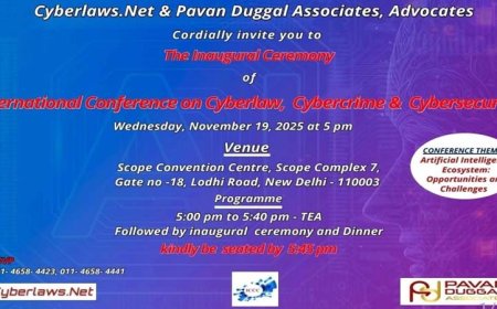 ग्लोबल साइबरलॉ, AI गवर्नेंस और डिजिटल सुरक्षा में उभर रही है भारतीय भूमिका, ICCC 2025 के जरिये तैयार हो रहा है..वैश्विक AI गवर्नेंस के लिए मजबूत आधार