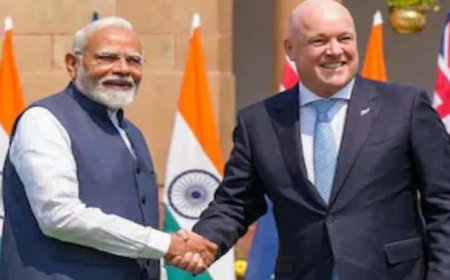 न्यूज़ीलैंड के प्रधानमंत्री क्रिस्टोफर लक्सन ने भारत के साथ हुए एफटीए को बताया ‘बेहद शानदार’ और कहा, निर्यातकों के लिए बड़े आर्थिक लाभ का मौका..!