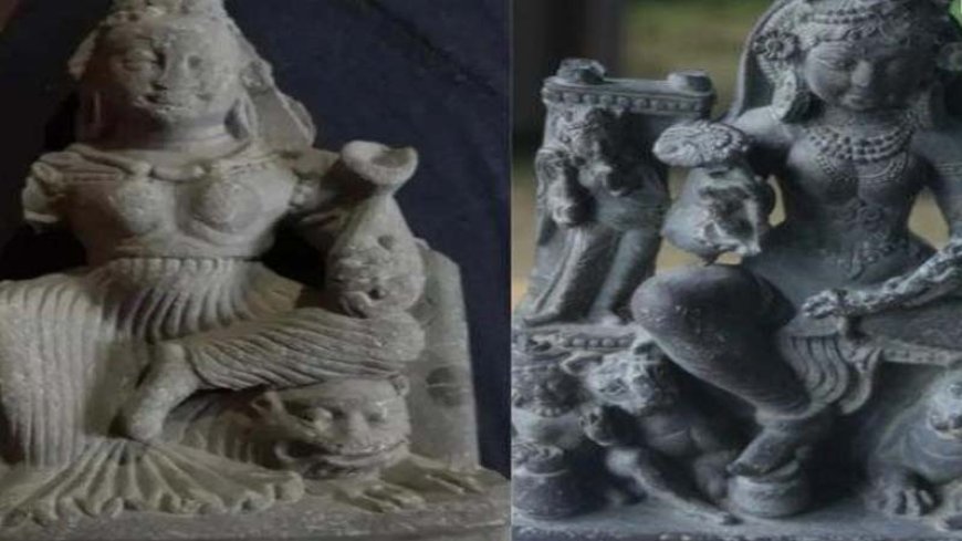 कश्मीर के बारामूला में झेलम नदी से मिली प्राचीन देवी दुर्गा की प्रतिमा, विस्तृत जांच और संरक्षण के लिए पुरातत्व विभाग को सौंपी गई