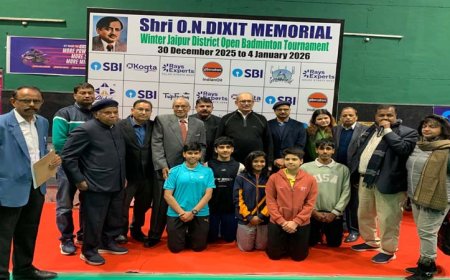ओएन दीक्षित जयपुर जिला बैडमिंटन में पद्मजा ने सात, तेजेश्वर, निखिल, अद्विता ने तीन-तीन खिताब जीते