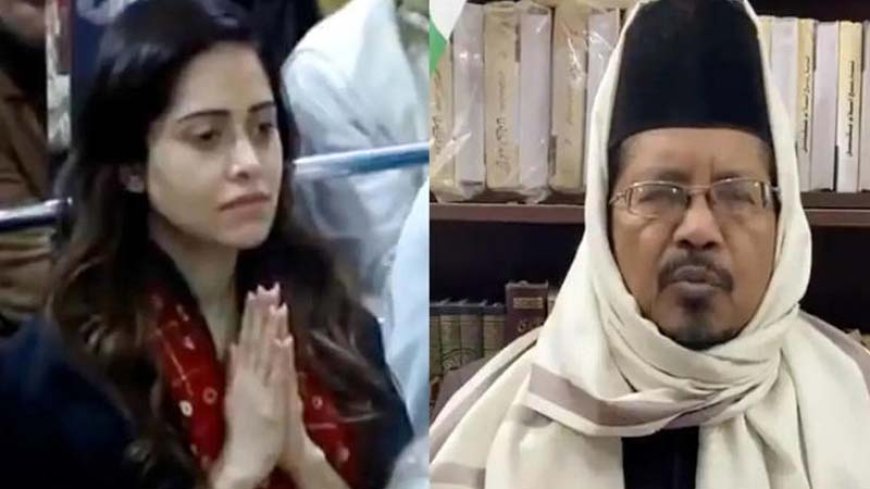 नुसरत भरूचा की महाकालेश्वर मंदिर यात्रा पर विवाद, मुस्लिम नेता ने बताया ‘गंभीर गुनाह’, सोशल मीडिया पर मचा बवाल