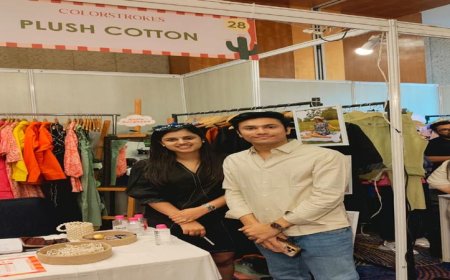 कलरस्ट्रोक प्रदर्शनी में में छा गयीं समिष्ठा और उनका ब्रांड प्लशकॉटन