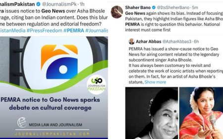 Pakistan Electronic Media Regulatory Authority पर उठे सवाल.. Asha Bhosle को श्रद्धांजलि दिखाने पर चैनल को नोटिस, ‘आर्मी की कठपुतली’ बताया