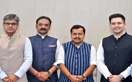 राज्यसभा में AAP को बड़ा झटका, 7 सांसद BJP में शामिल; सभापति ने विलय को दी मंजूरी
