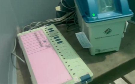 ‘डायमंड हार्बर मॉडल’: भाजपा का आरोप..ईवीएम में बटन पर टेप लगाकर वोटिंग रोकी गई