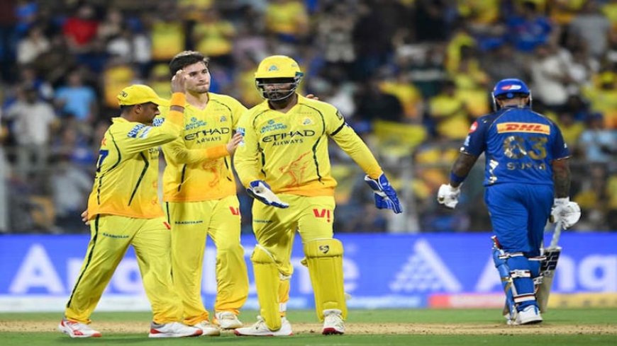 चेन्नई सुपर किंग्स ने मुंबई इंडियंस को सर्वाधिक रनों के अंतर से हराया..!