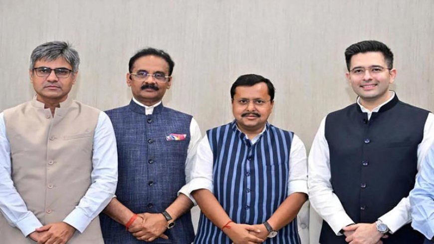 राज्यसभा में AAP को बड़ा झटका, 7 सांसद BJP में शामिल; सभापति ने विलय को दी मंजूरी