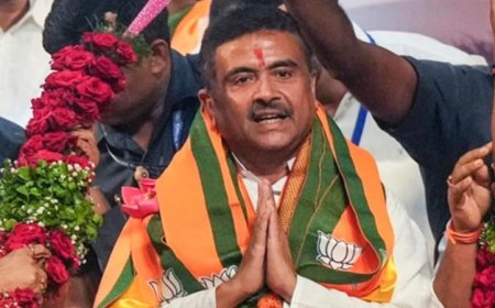 सुवेंदु अधिकारी का शपथ ग्रहण .. पश्चिम बंगाल को मिला पहला भाजपा मुख्यमंत्री