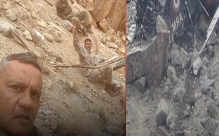 लेह में हेलिकॉप्टर हादसे से बाल-बाल बचे सेना अधिकारी, मेजर जनरल की सेल्फी वायरल