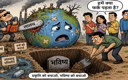 प्रकृति की हत्या और हमारा मौन : क्या हम अपनी ही कब्र खोद रहे हैं?