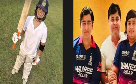 9 चौके, 6 छक्के! वैभव सूर्यवंशी के छोटे भाई आशीर्वाद सूर्यवंशी ने जड़ा तूफानी शतक