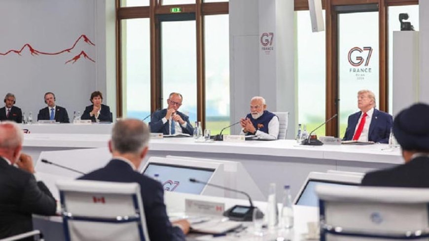 G7 शिखर सम्मेलन में पीएम मोदी की दो टूक: समुद्री मार्ग सुरक्षित रहें, नाविक बिना भय के करें काम; अमेरिकी हमले में तीन भारतीयों की मौत का भी उठाया मुद्दा