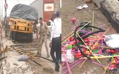 जयपुर में भीषण 'हिट एंड रन': बेकाबू ट्रॉले ने सड़क किनारे खड़े परिवार को रौंदा, तीन मासूमों की मौत
