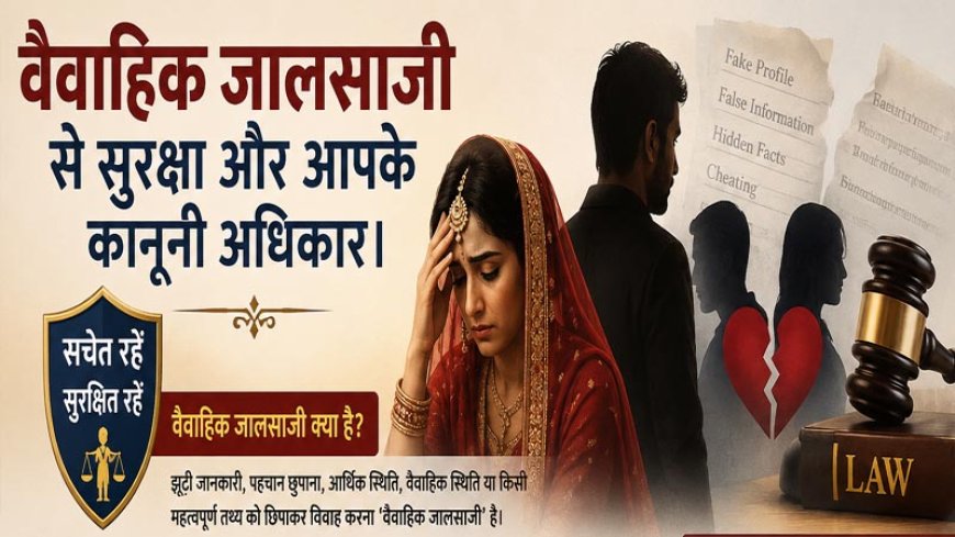 हमसफ़र की तलाश में न खोएं अपनी सतर्कता: वैवाहिक जालसाजी से सुरक्षा और आपके कानूनी अधिकार।"
