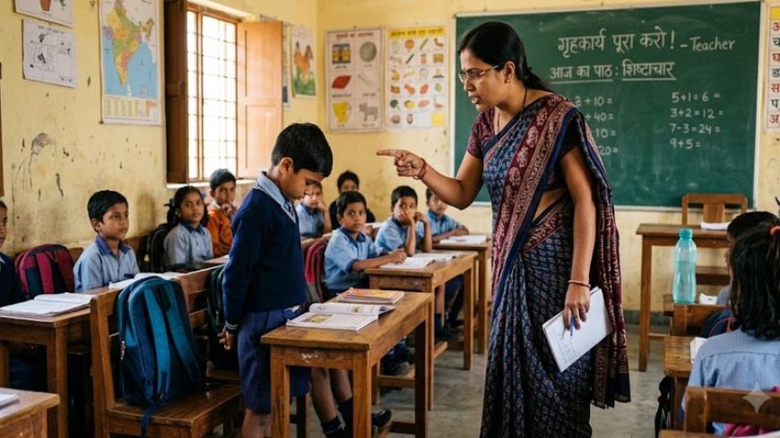 छत्तीसगढ़ की चौंकाने वाली घटना: शिक्षक ने छात्र को 200 बार अपशब्द (गाली) लिखने के लिए मजबूर किया, किया गया बर्खास्त