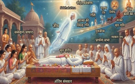 जैन धर्म में मृत्यु के बाद क्या होता है?..जीव, कर्मबंध, अगला भव, श्राद्ध और लोकाचार